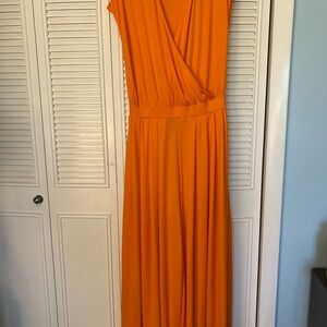HALARA Vibrant Orange Maxi Dress